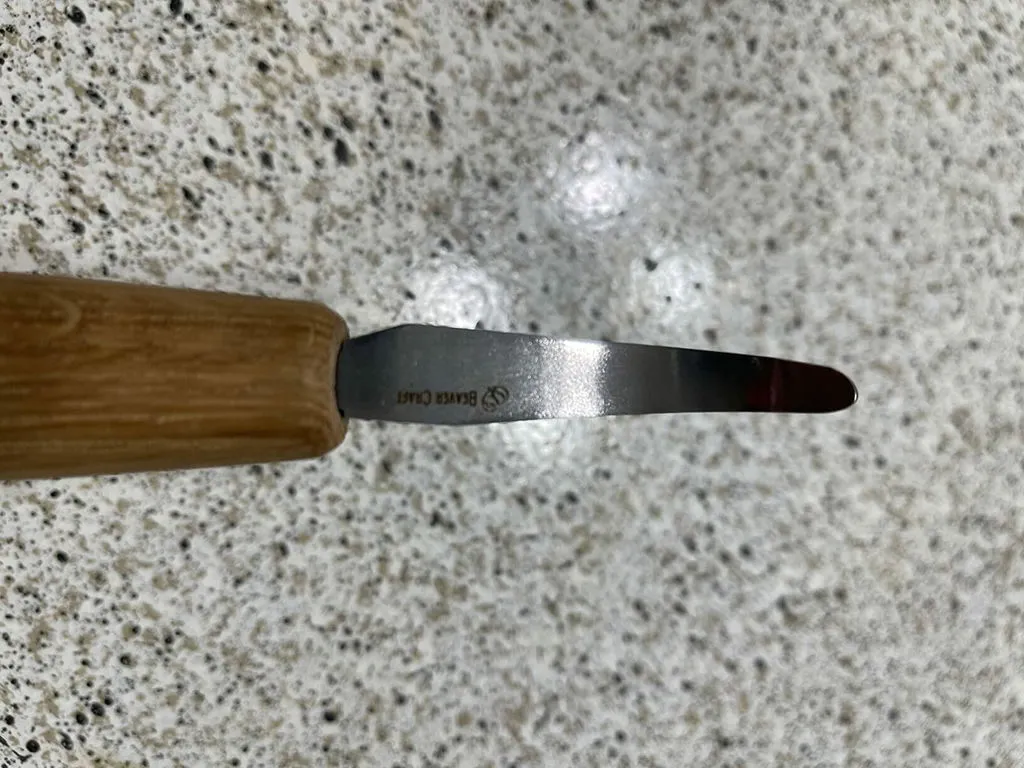 BeaverCraft skekniv kroget langt skaft højrehånd