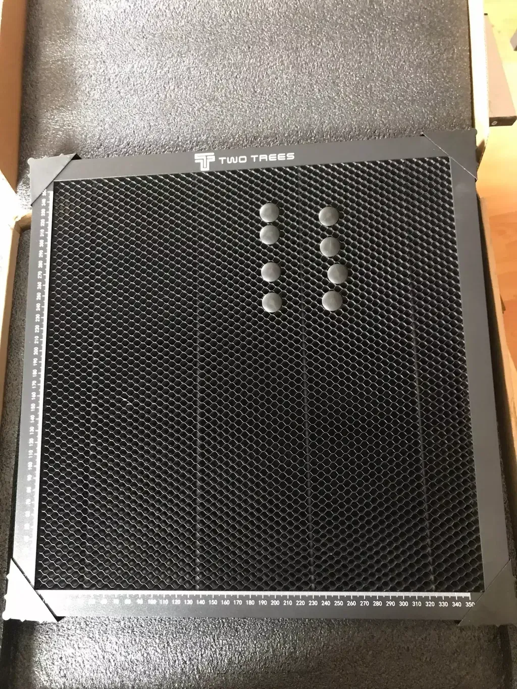 TWO TREES honeycomb laserbord 400x400 mm aluminium