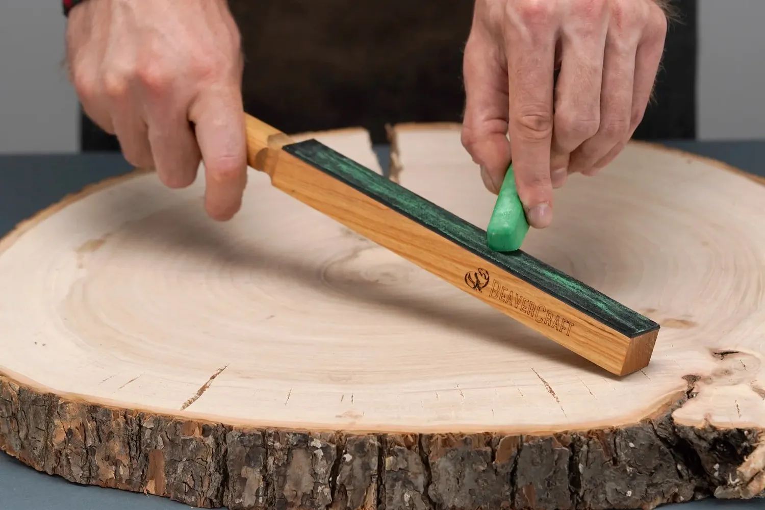 BeaverCraft LS8P1 strygestrop læder kompakt med pasta
