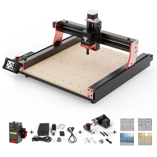 Two Trees TTC450 Pro CNC fræser TC20 4. akse 500W