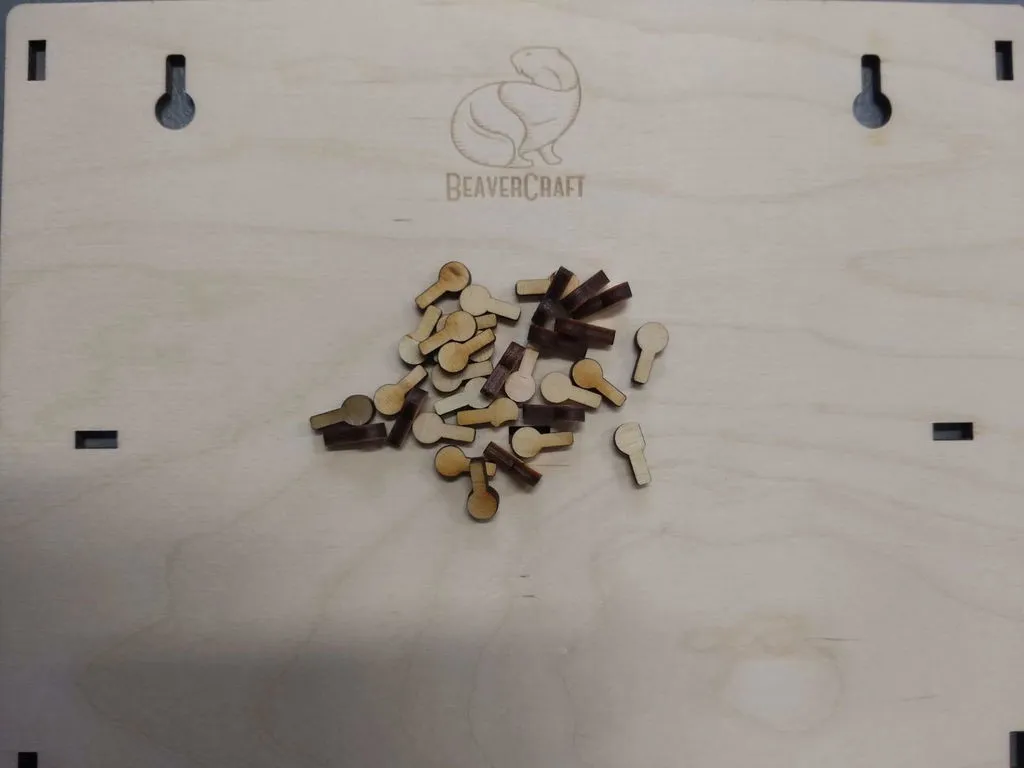 BeaverCraft TH10 værktøjsholder natur træ 10 rum
