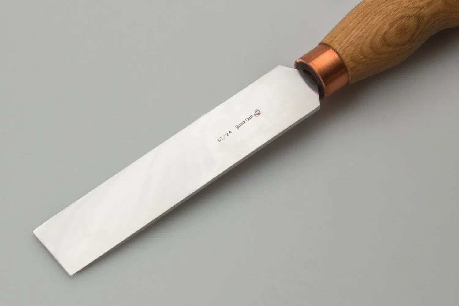 BeaverCraft stemmejern 24 mm fladt snittejern kulstofstål