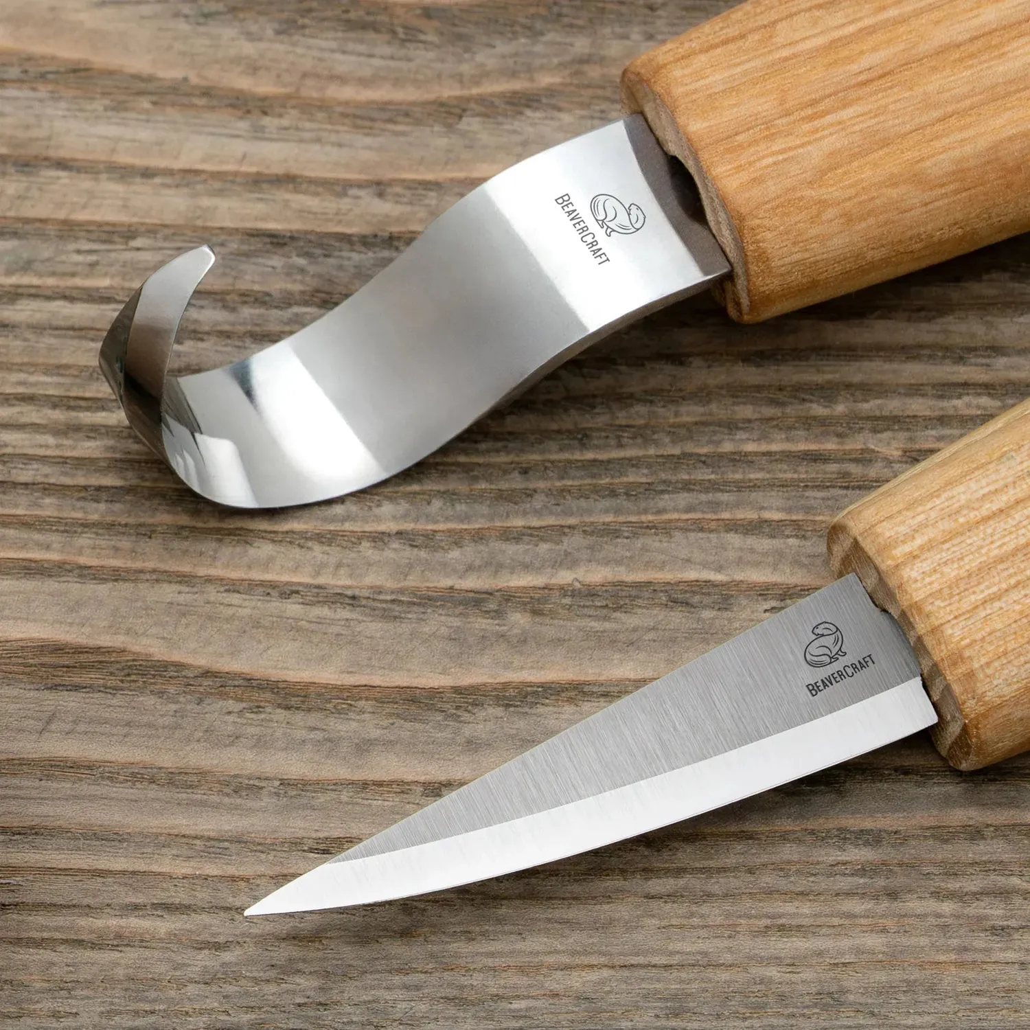 BeaverCraft DIY04 snittesæt kærlighedsske 2 emner lind