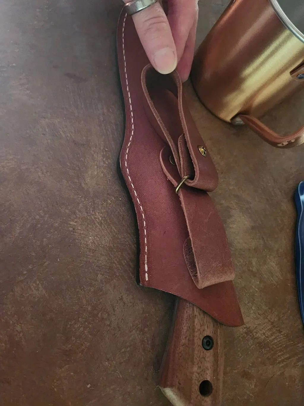 BeaverCraft BSH1 Dune bushcraftkniv højrehåndet valnød