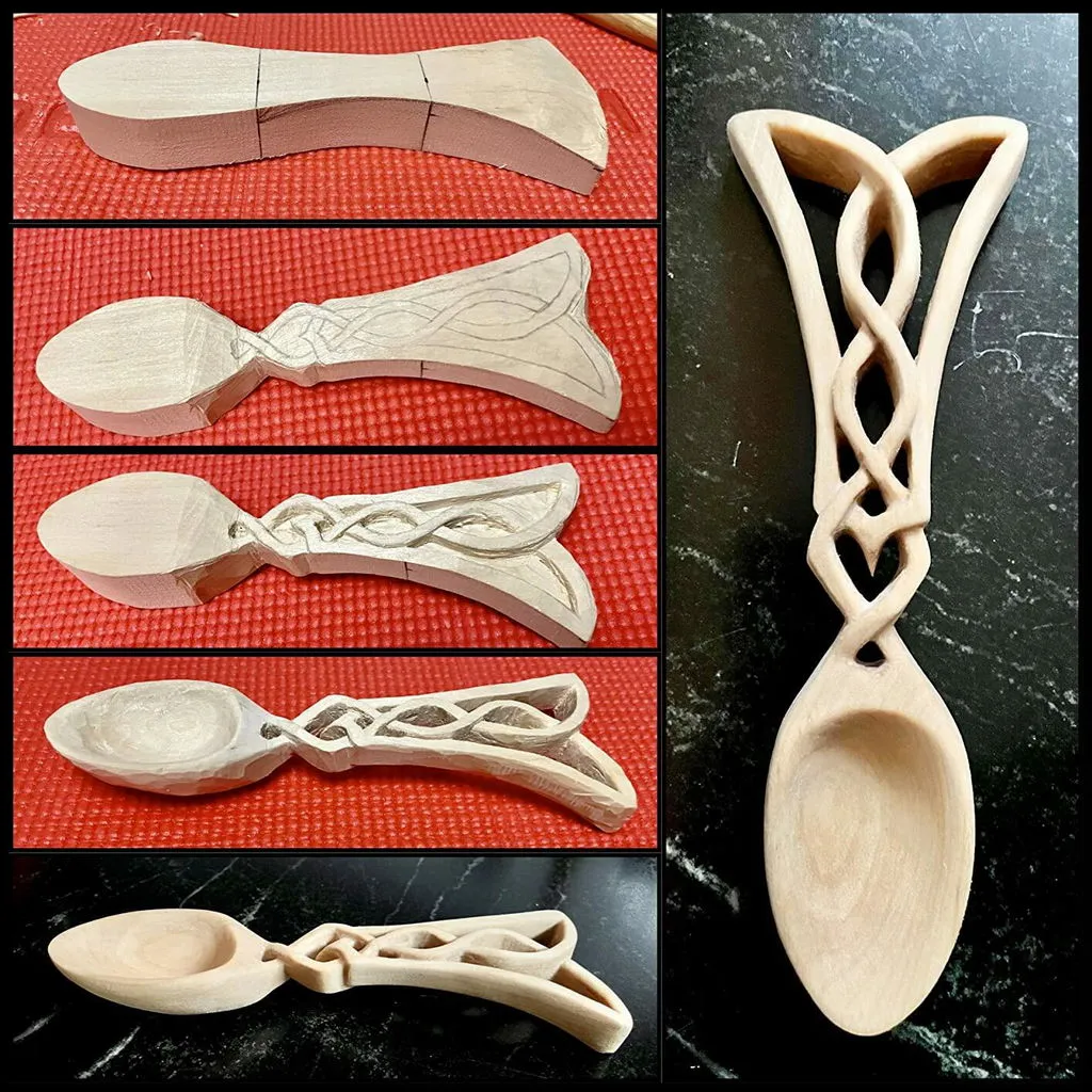 BeaverCraft DIY04 ske skæresæt træ 11 dele kærlighedsske