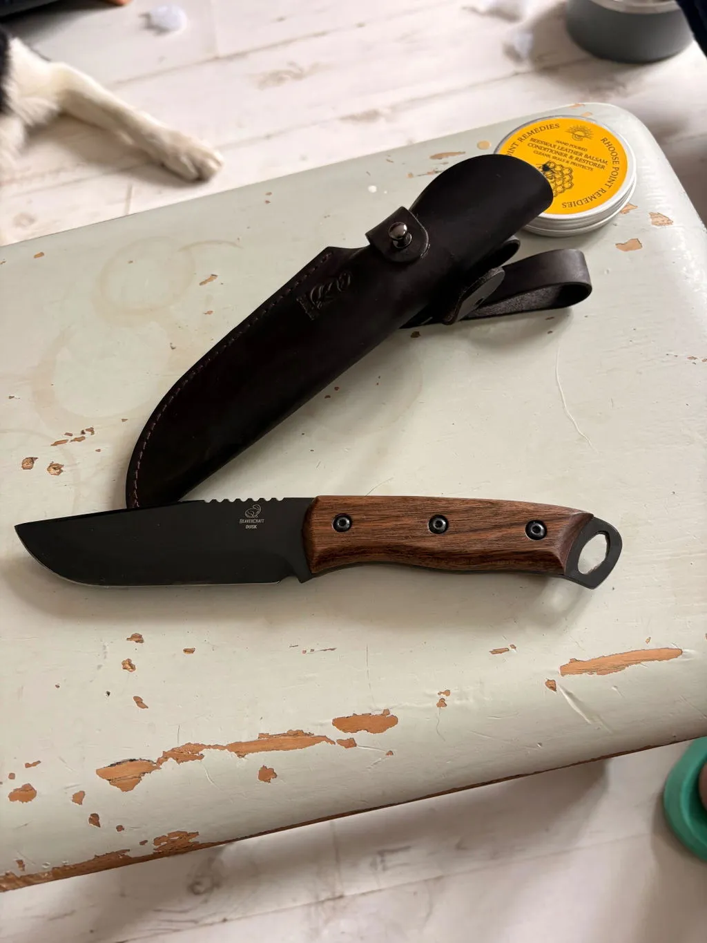 BeaverCraft Dusk bushcraftkniv carbon med ildstål