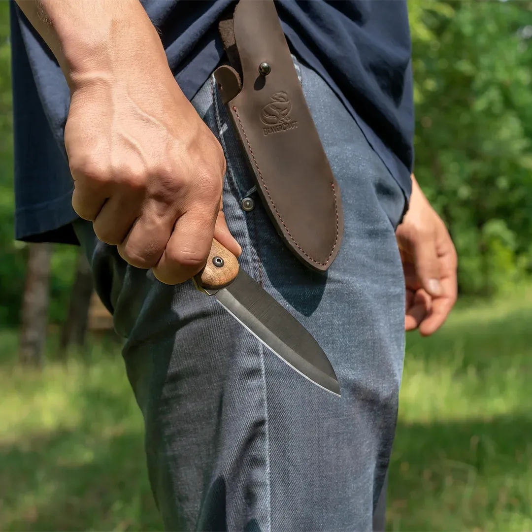 BeaverCraft Shadow BSH5 bushcraftkniv sort compact