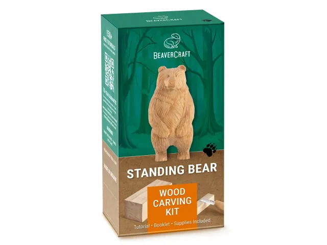 BeaverCraft DIY012 snittesæt stående bjørn