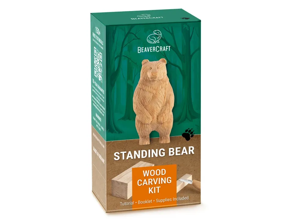 BeaverCraft DIY012 snittesæt stående bjørn