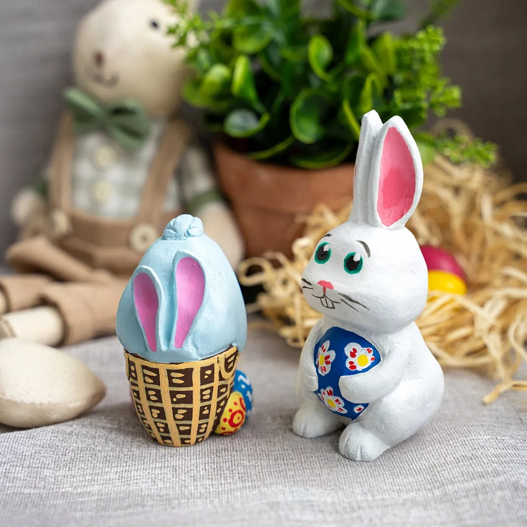 BeaverCraft Hoppy Bunnies skæresæt kaniner træ