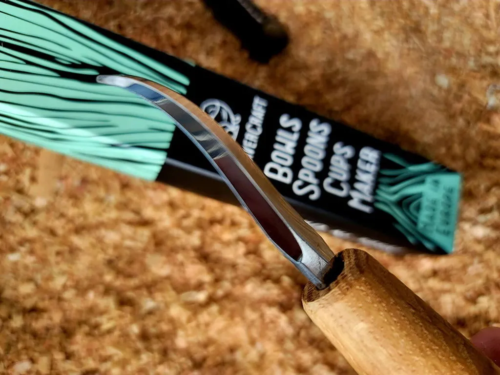 BeaverCraft skekniv kroget langt skaft højrehånd