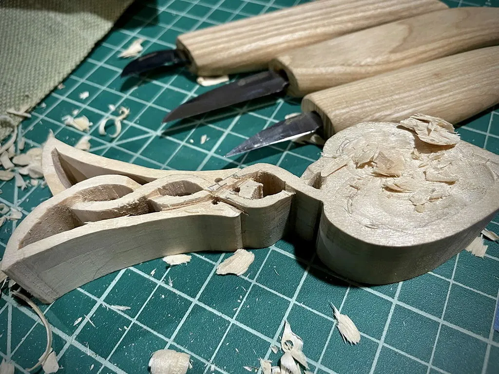BeaverCraft S06 snittesæt 3 knive chip carving