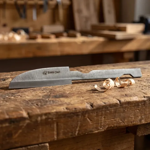BeaverCraft C5 klinge til snittekniv kulstofstål