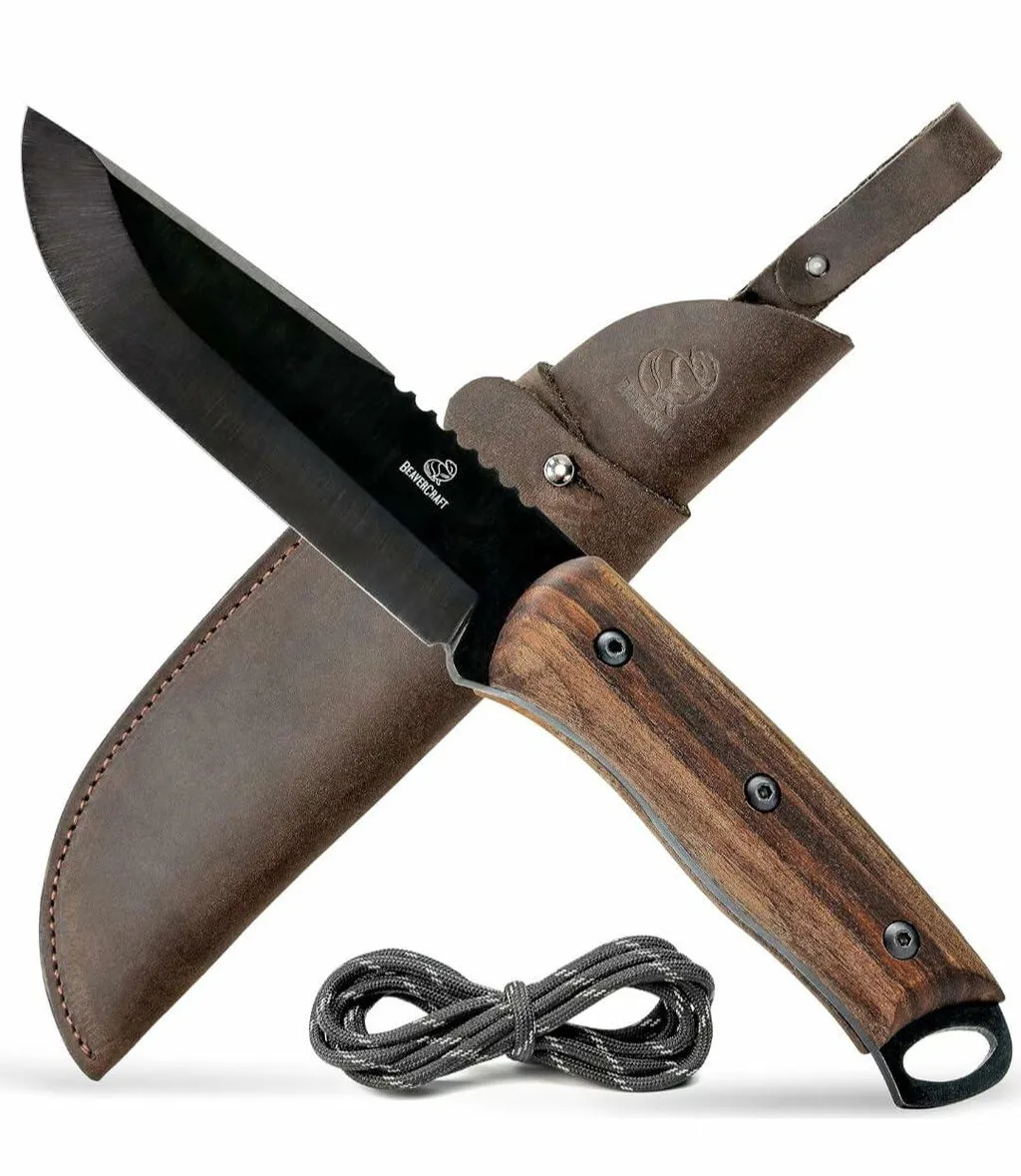 BeaverCraft Shadow BSH5 bushcraftkniv sort compact
