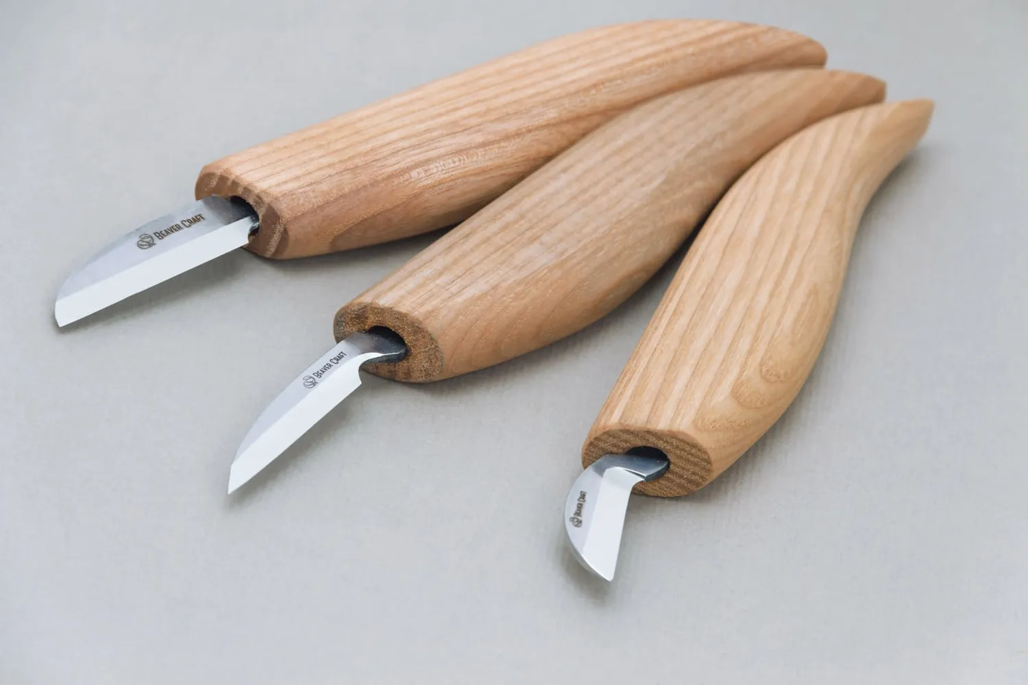BeaverCraft S06 snittesæt 3 knive chip carving