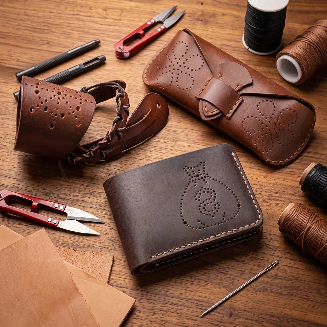 BeaverCraft Creative Trio lædersæt pung etui armbånd