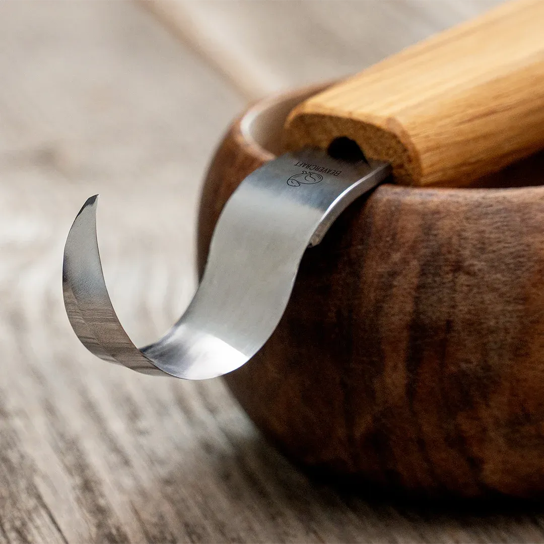BeaverCraft SK1 Oak ske-kniv 25 mm egetræskaft