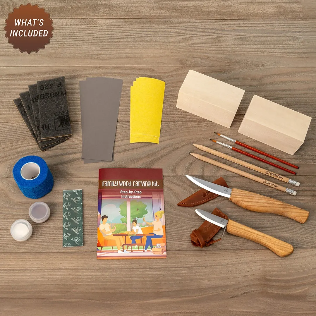 BeaverCraft DIY09 snittesæt svampe med 2 knive