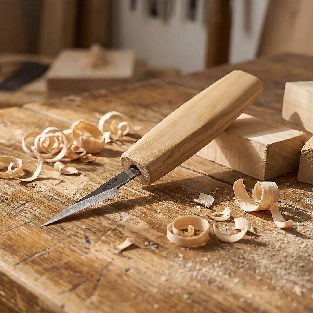 BeaverCraft C7 detaljekniv lang smal klinge