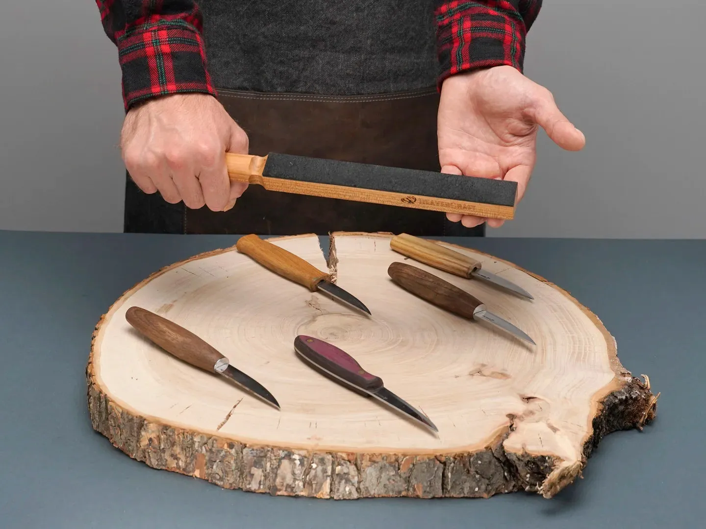 BeaverCraft LS8P1 strygestrop læder kompakt med pasta