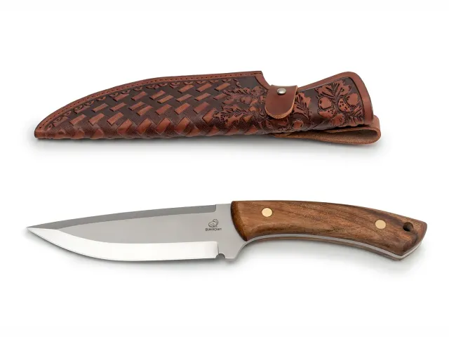 BeaverCraft HGK1 Art jagtkniv læderskede rustfri