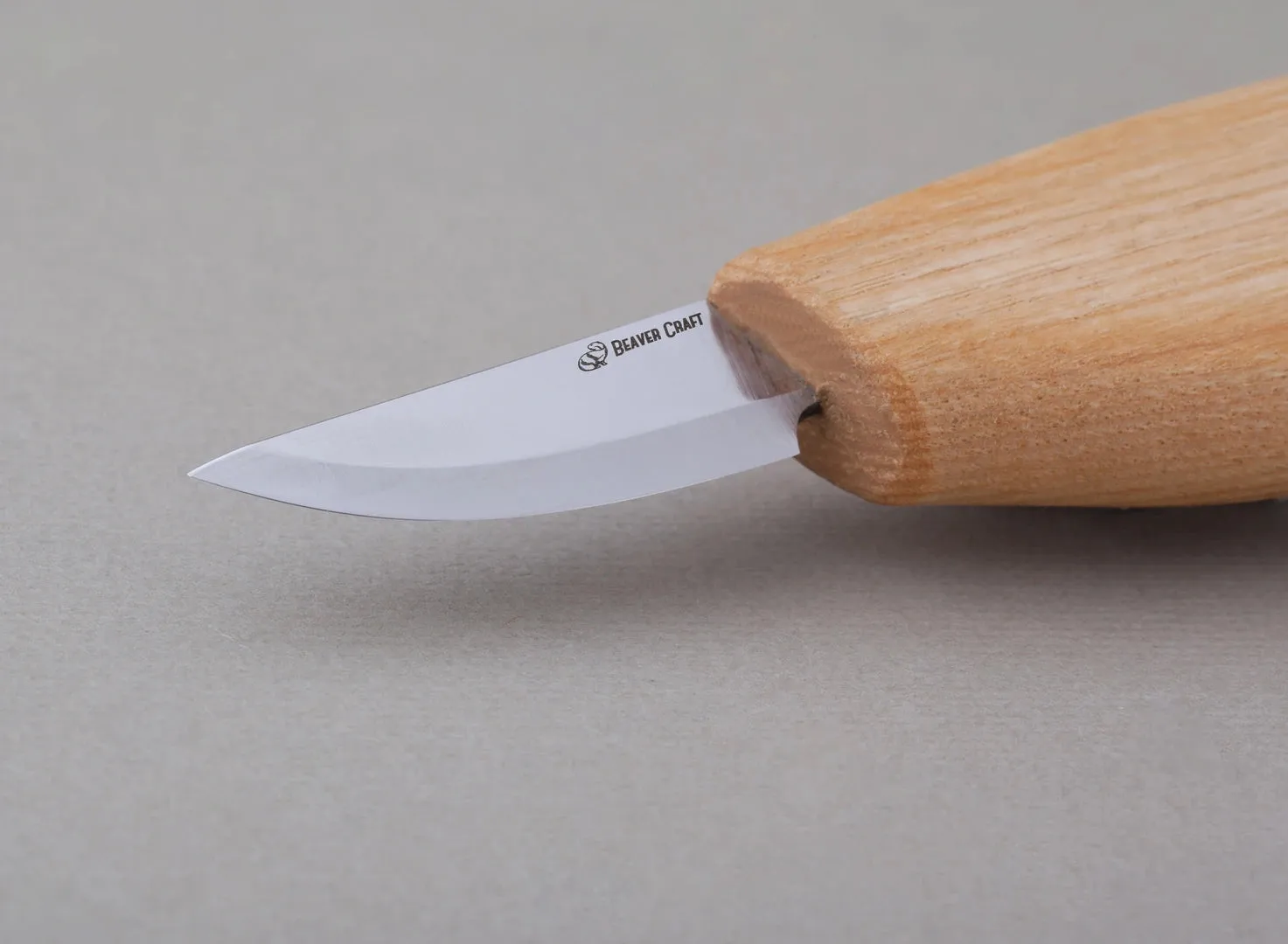 BeaverCraft C3 sloyd snittekniv ske og detaljer blødt træ