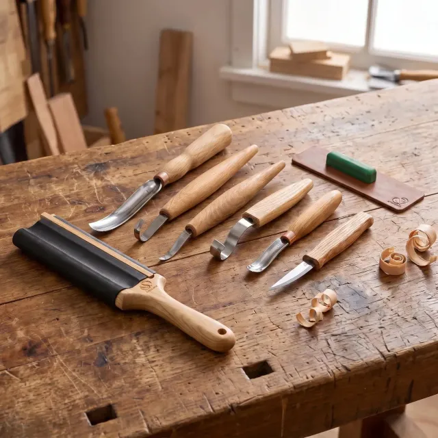 BeaverCraft S54 skesæt 6 dele ske skål kuksa