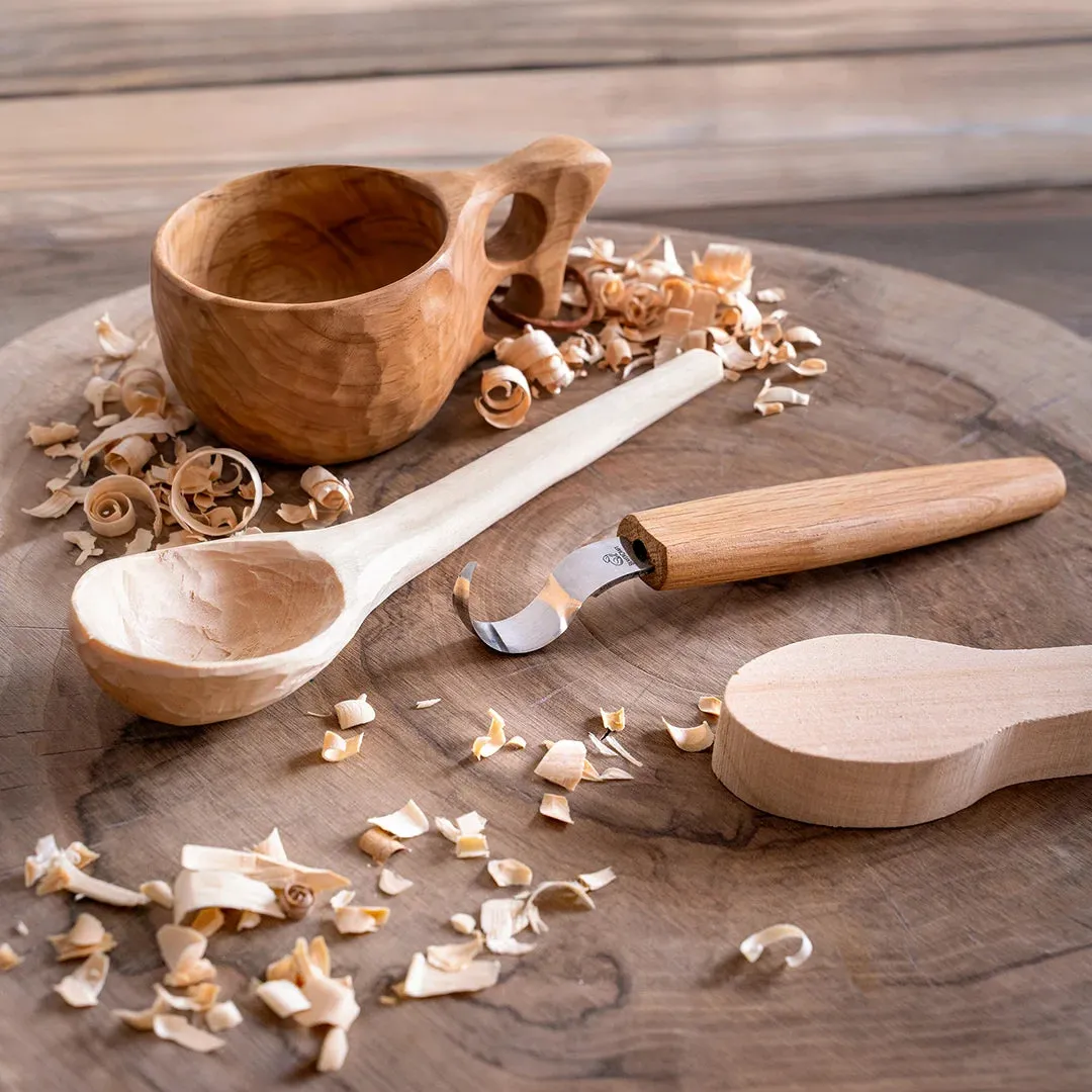 BeaverCraft SK1 Oak ske-kniv 25 mm egetræskaft