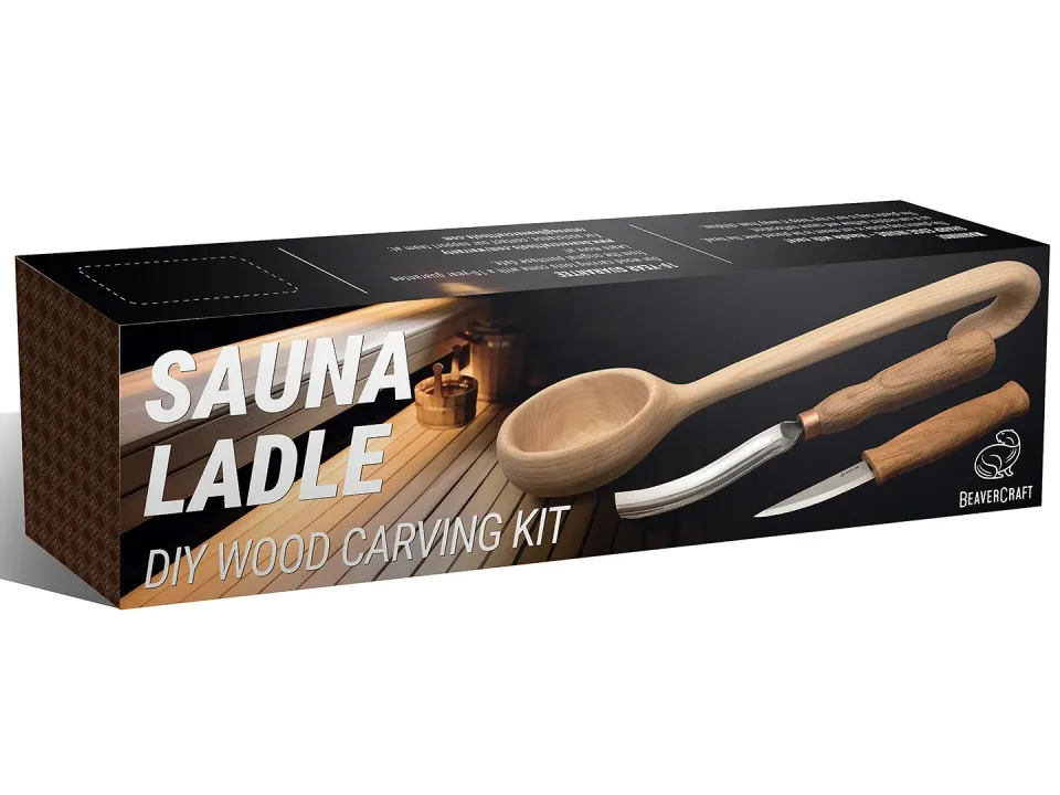 BeaverCraft DIY11 snittesæt sauna-øse basswood komplet