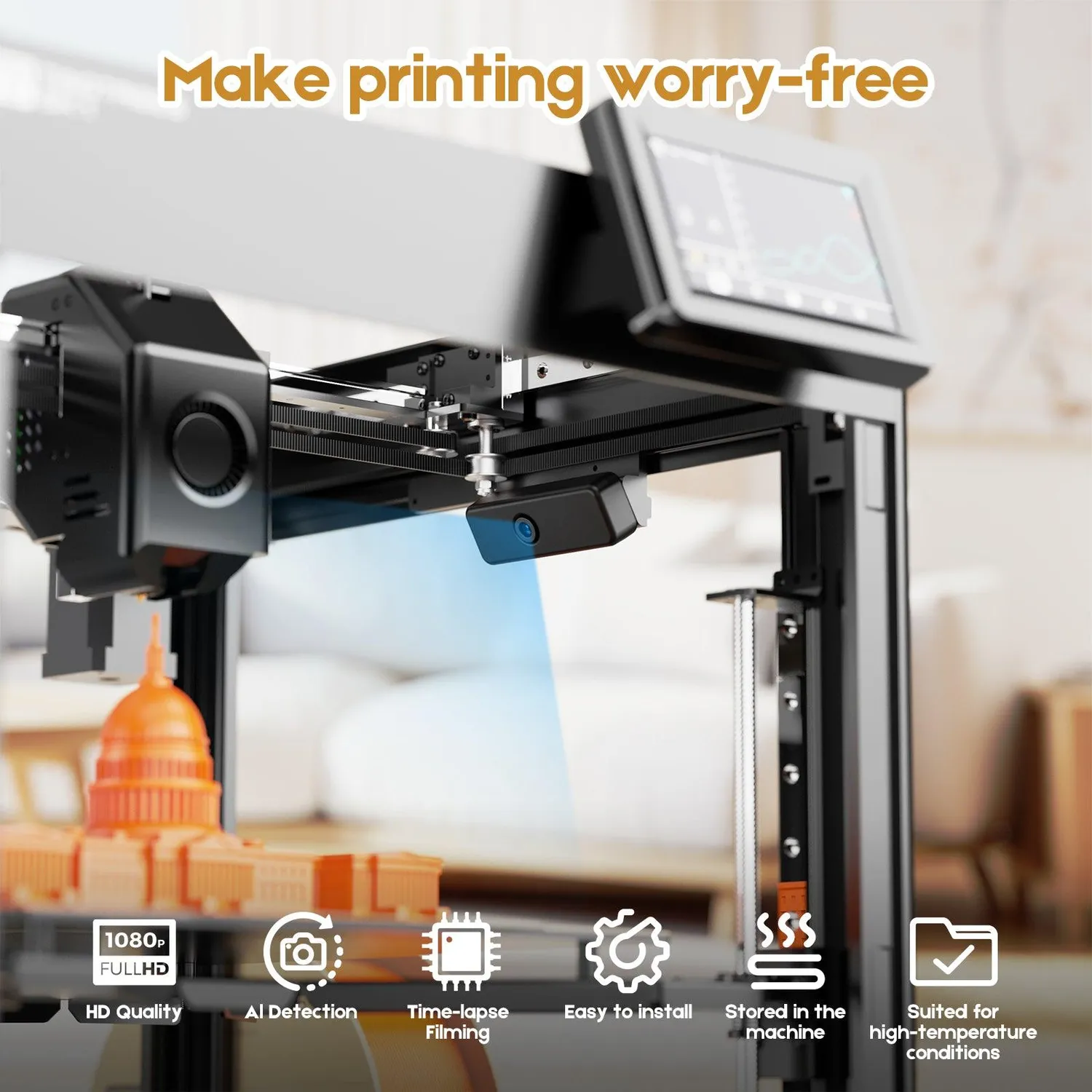 Two Trees SK1 AI-kamera til 3D-printer HD