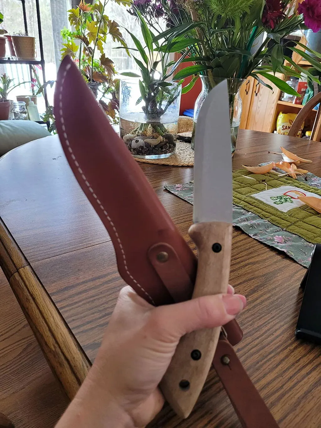 BeaverCraft BSH1 Dune bushcraftkniv højrehåndet valnød