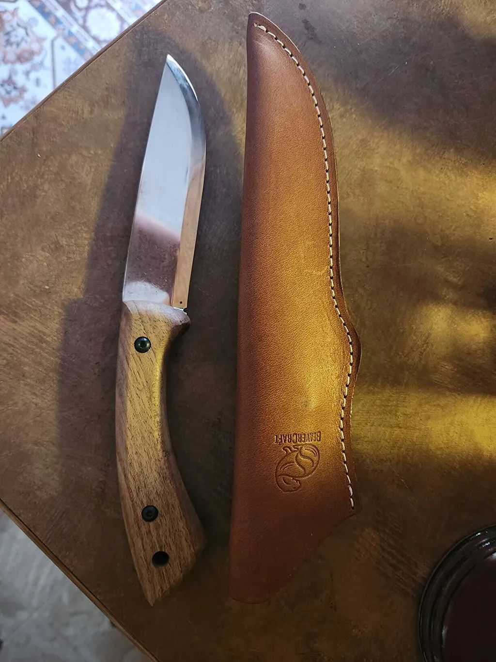BeaverCraft BSH1 Dune bushcraftkniv højrehåndet valnød