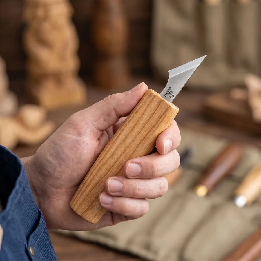 BeaverCraft C11S chip snittekniv lille klinge 45 grader