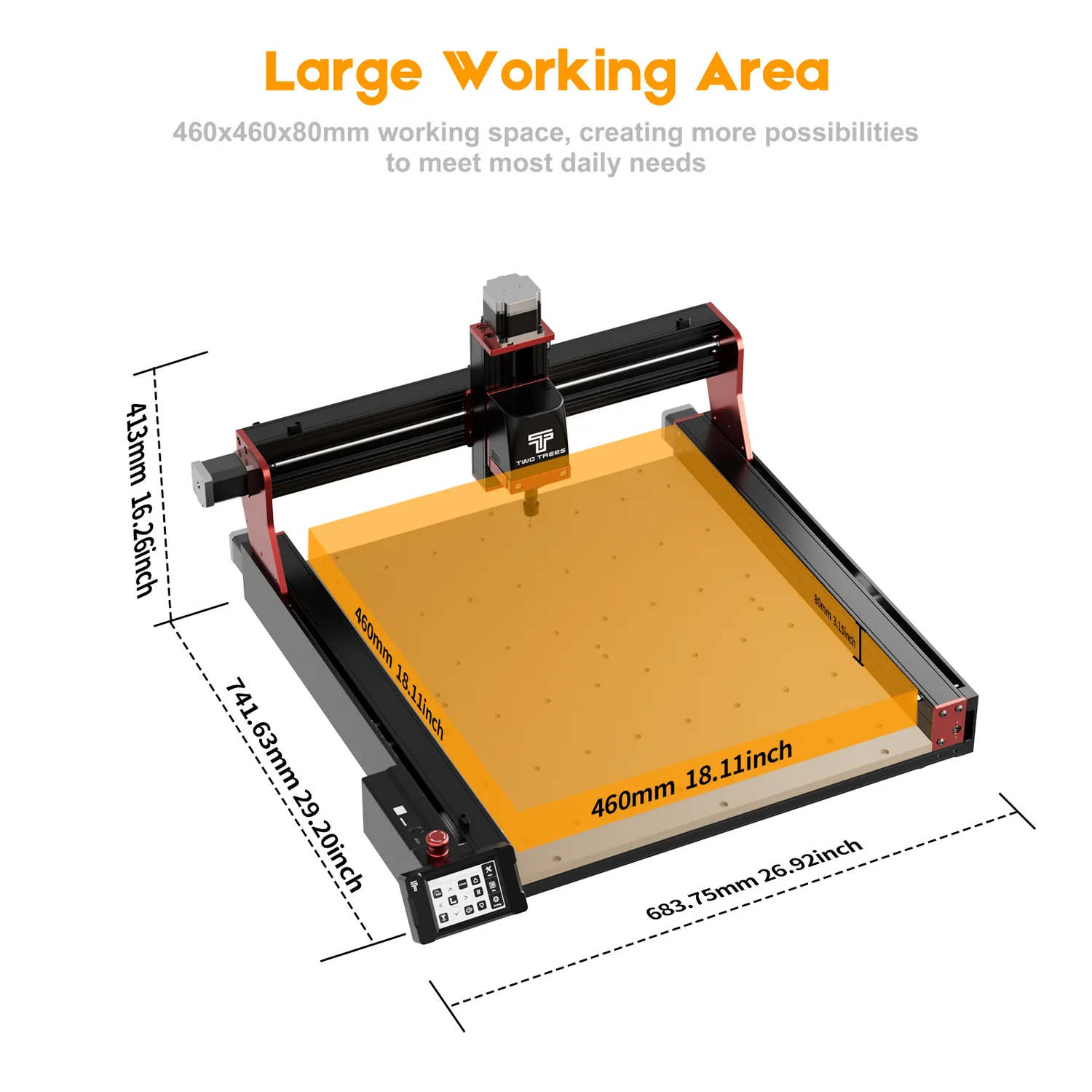 TWO TREES TTC450 PRO CNC fræser + M1 EU