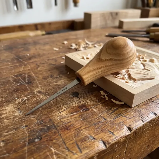 BeaverCraft palm lige stemmejern 2 mm kulstofstål