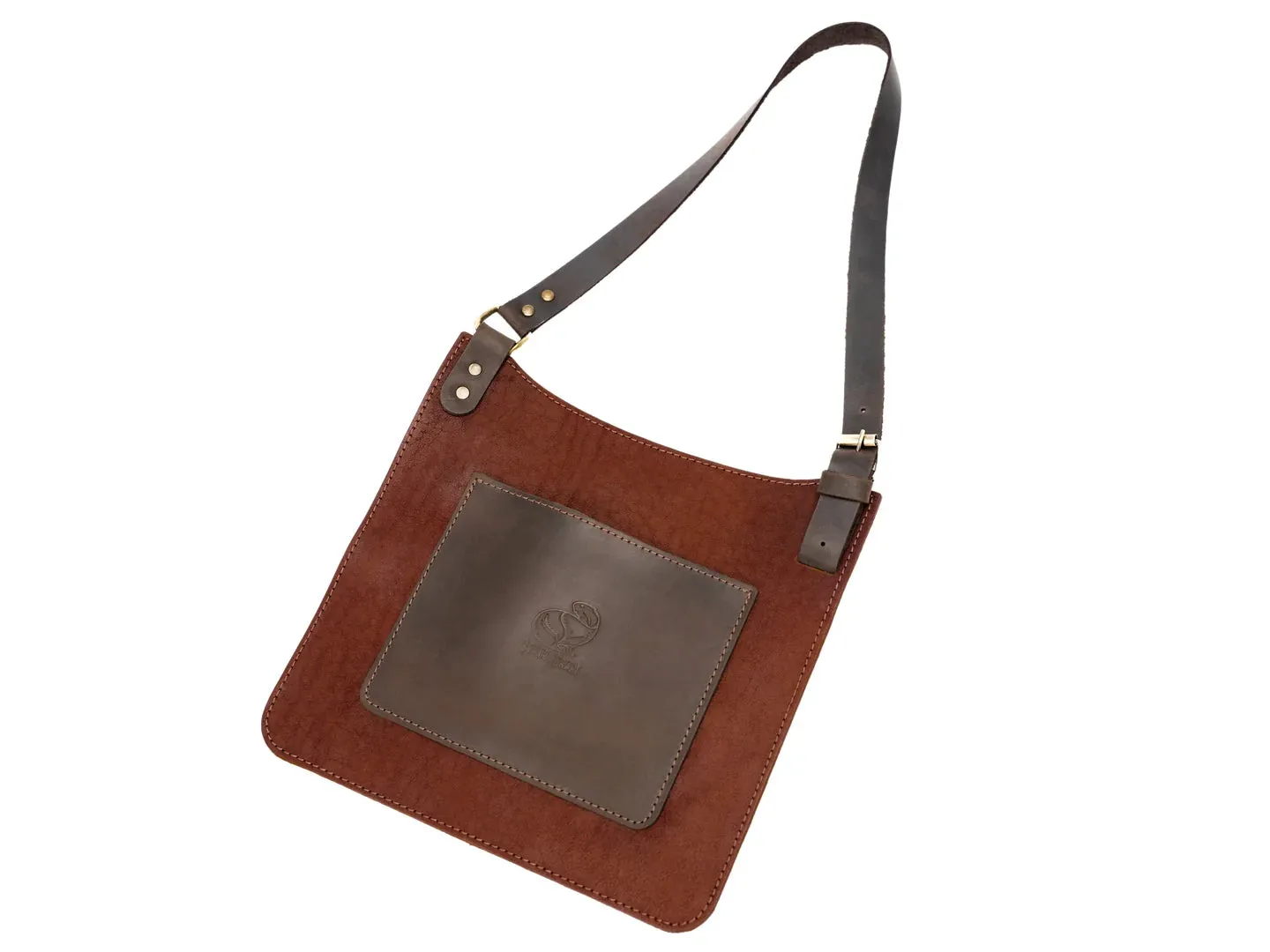 BeaverCraft AP5 snitteforklæde læder 22x24 cm brun