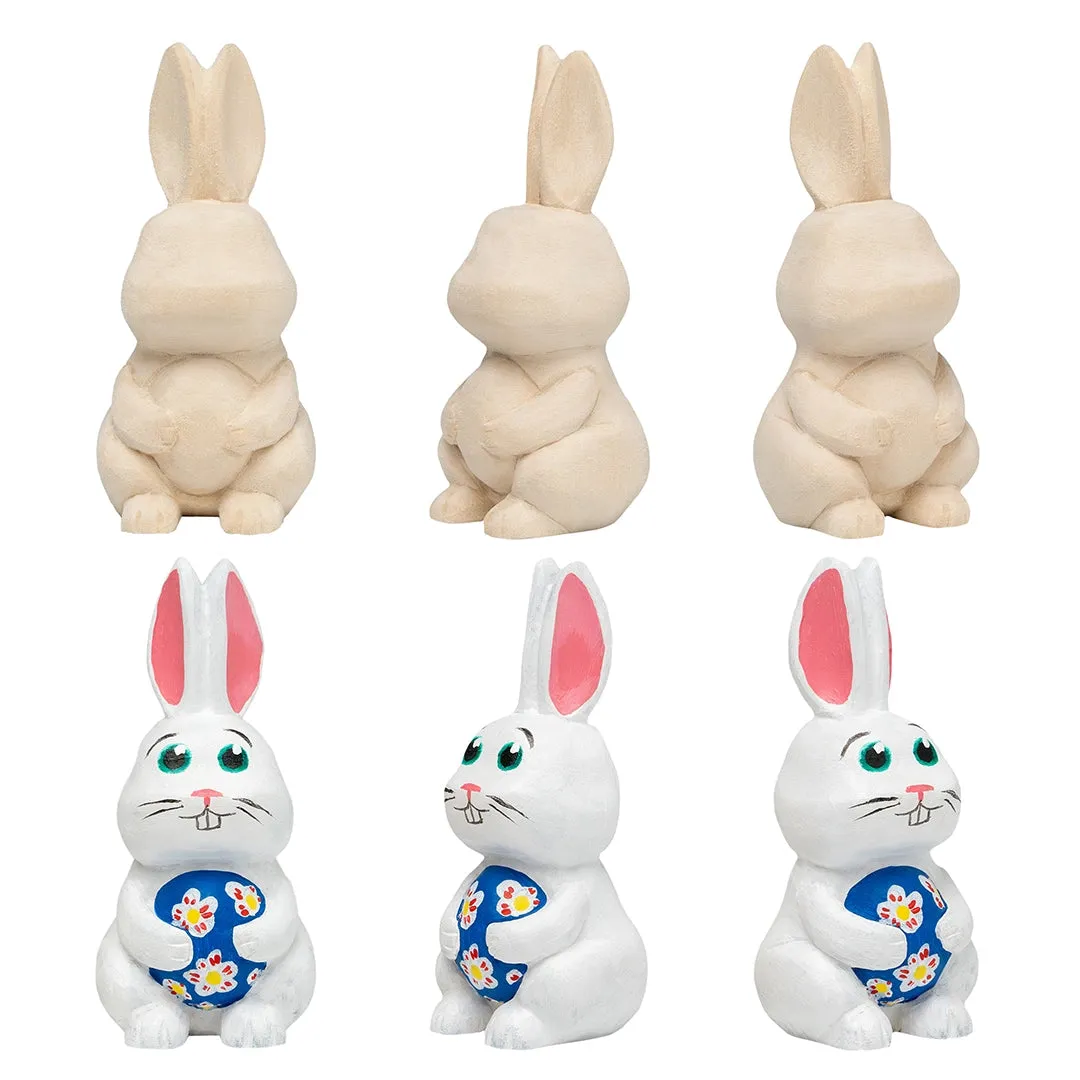 BeaverCraft Hoppy Bunnies skæresæt kaniner træ