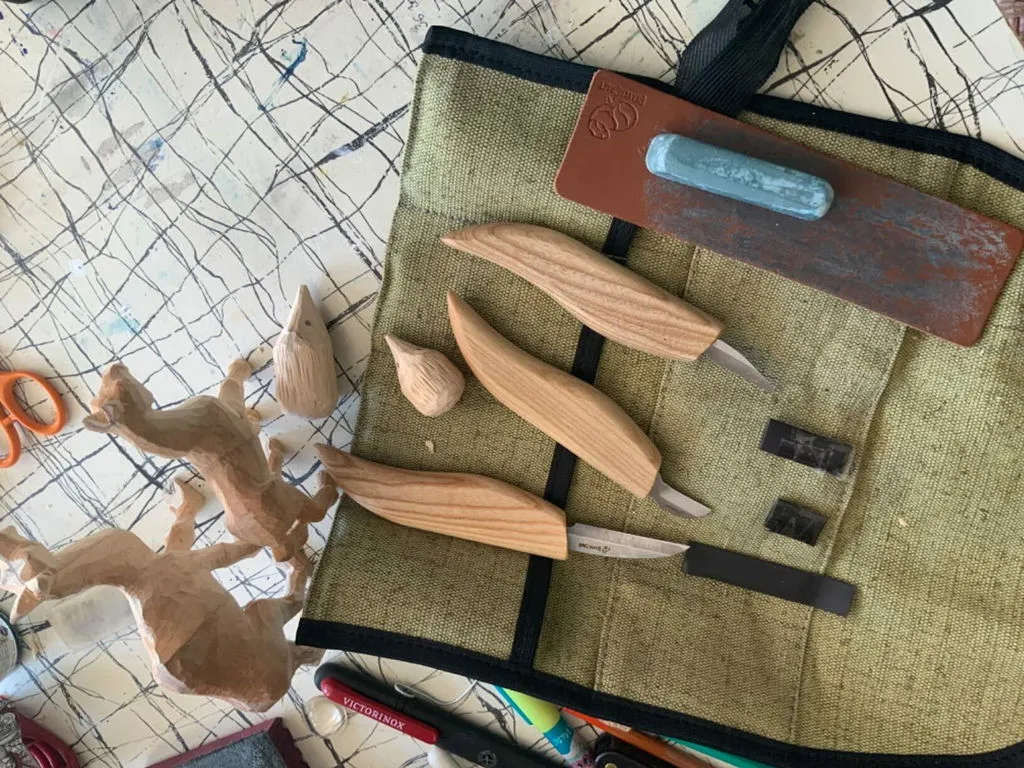 BeaverCraft S06 snittesæt 3 knive chip carving
