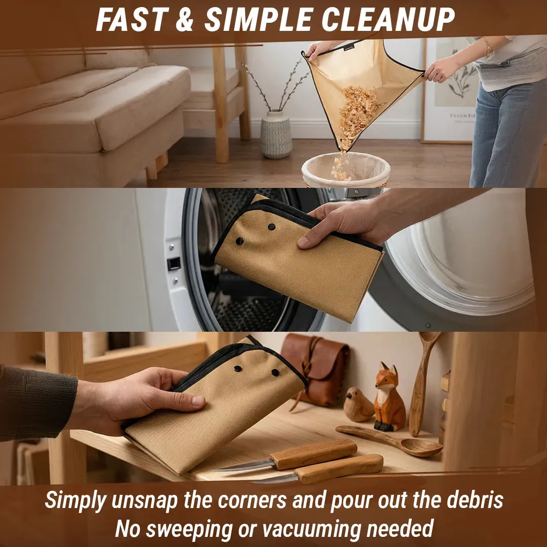 BeaverCraft arbejdsmåtte spånopsamler 50x50 beige
