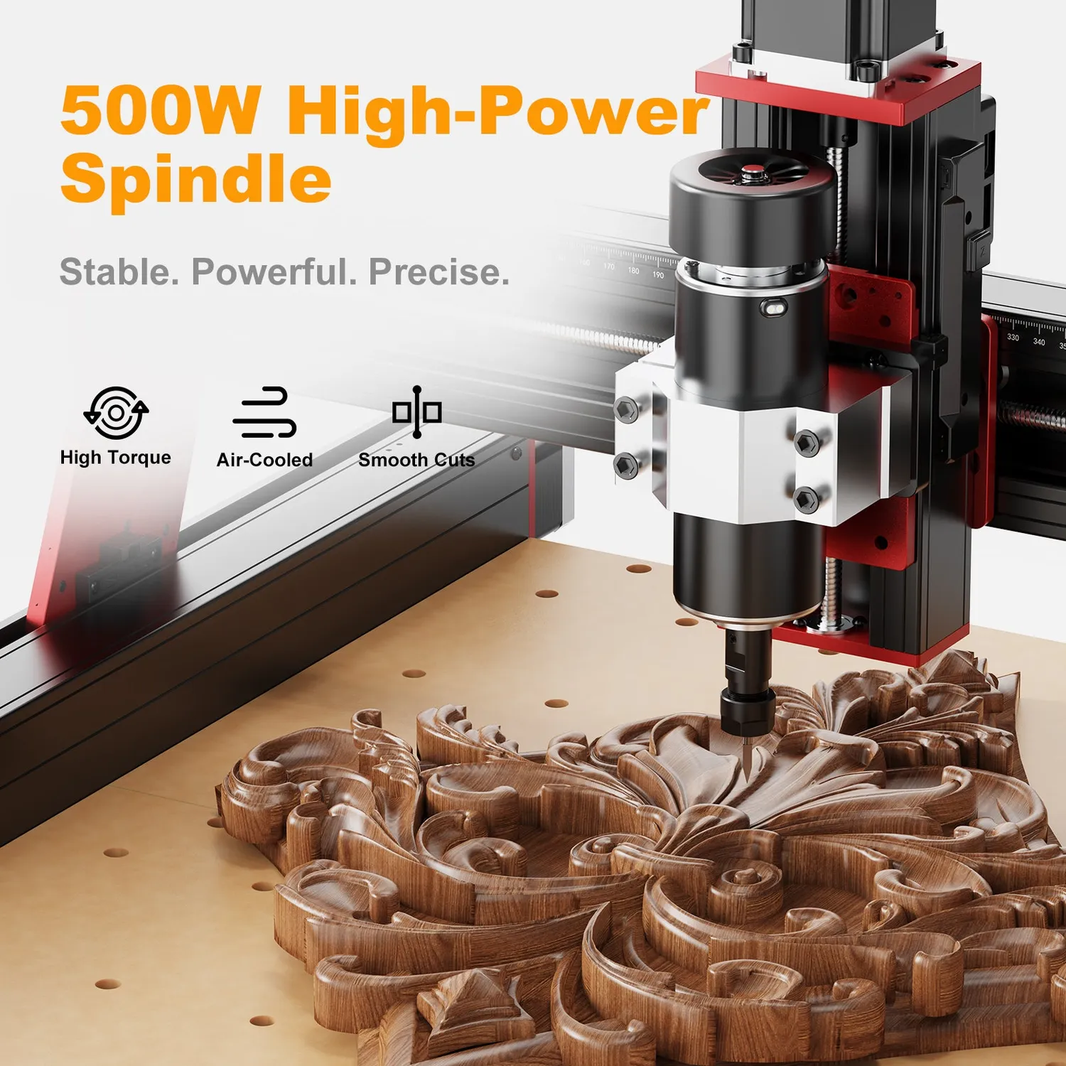 Two Trees TTC450 Pro CNC fræser bundt laser 4-akse