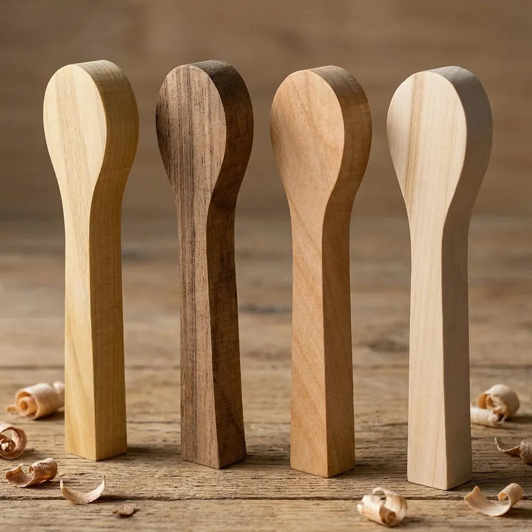 BeaverCraft BB2 skeemner 4 stk kirsebær valnød 165 mm
