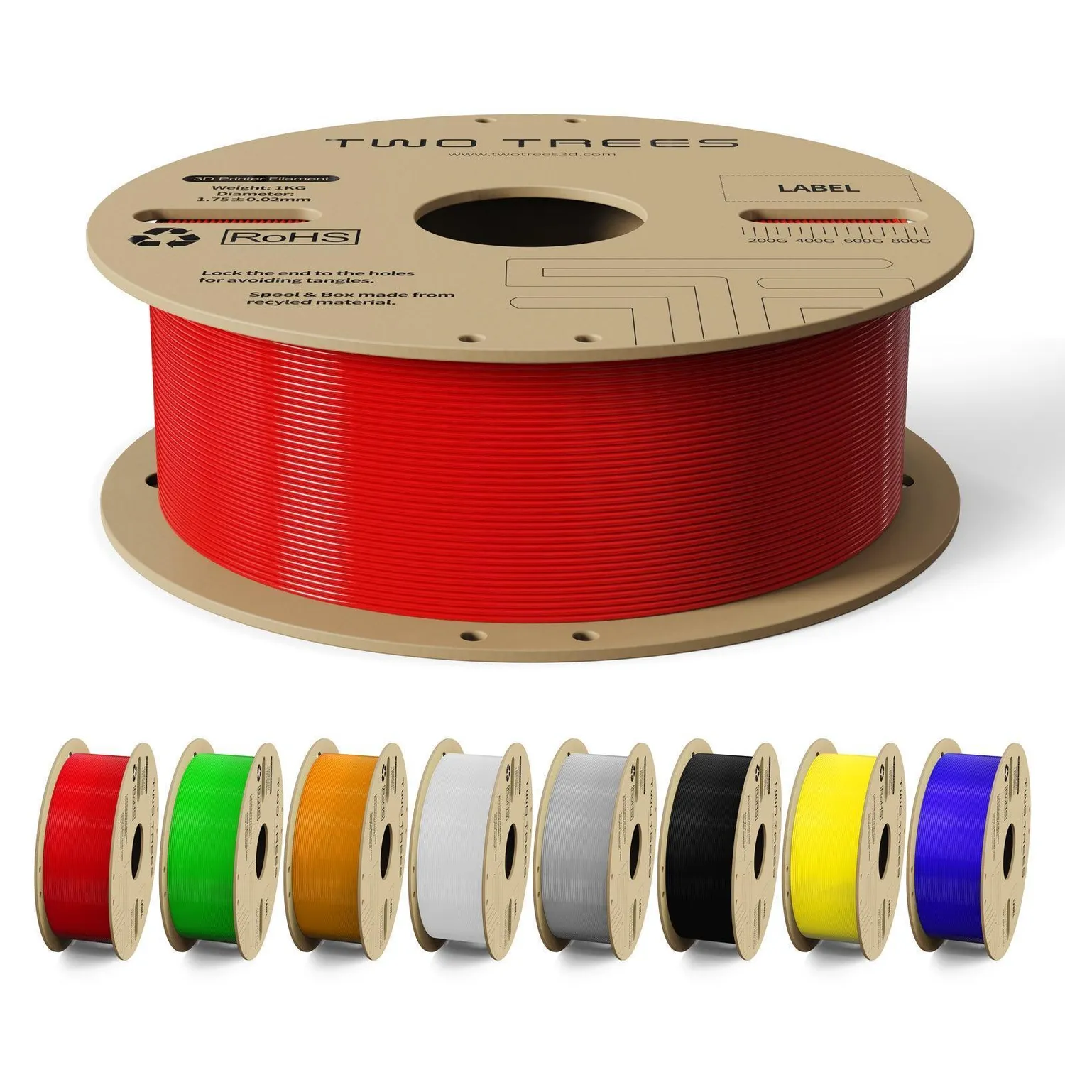 Two Trees High-Speed PLA filament 4 kg hurtig print