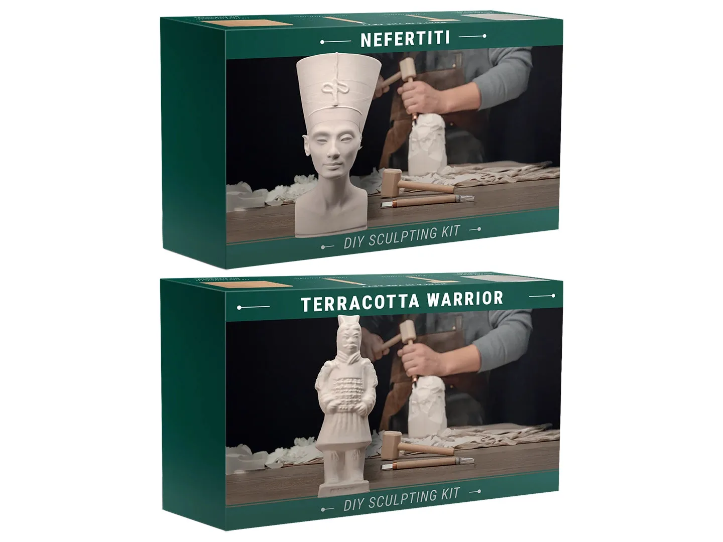 BeaverCraft Sculpt Discover sæt Nefertiti Warrior gips 2-pak
