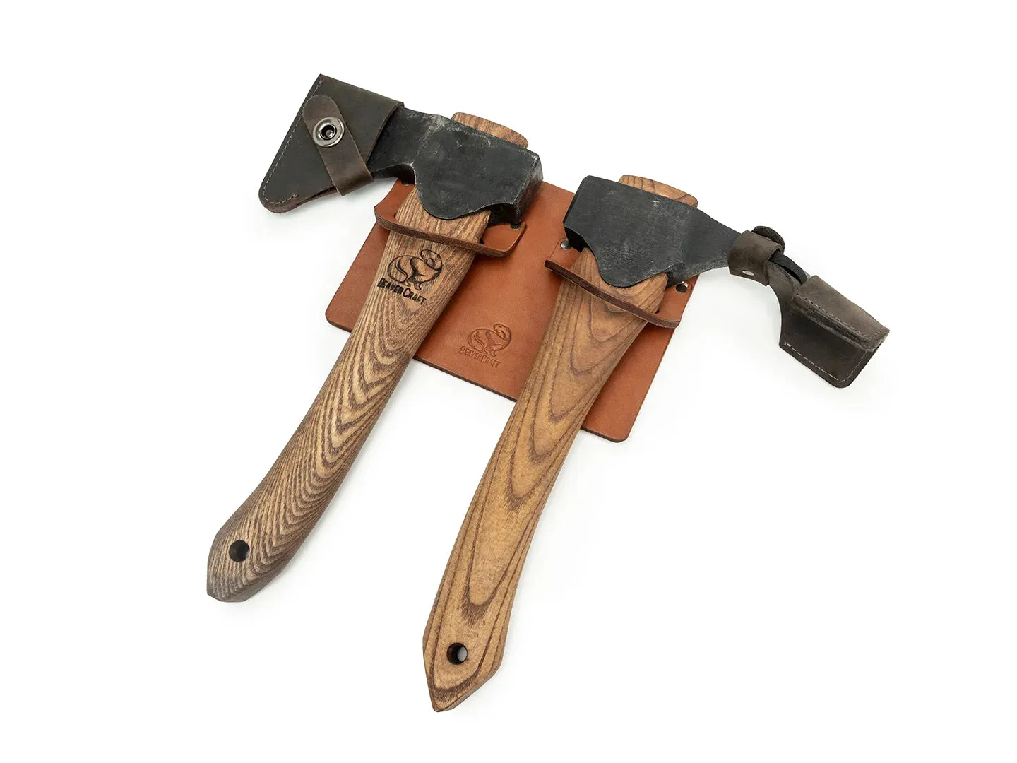 BeaverCraft Dual-Tool værktøjsholder læder lysebrun