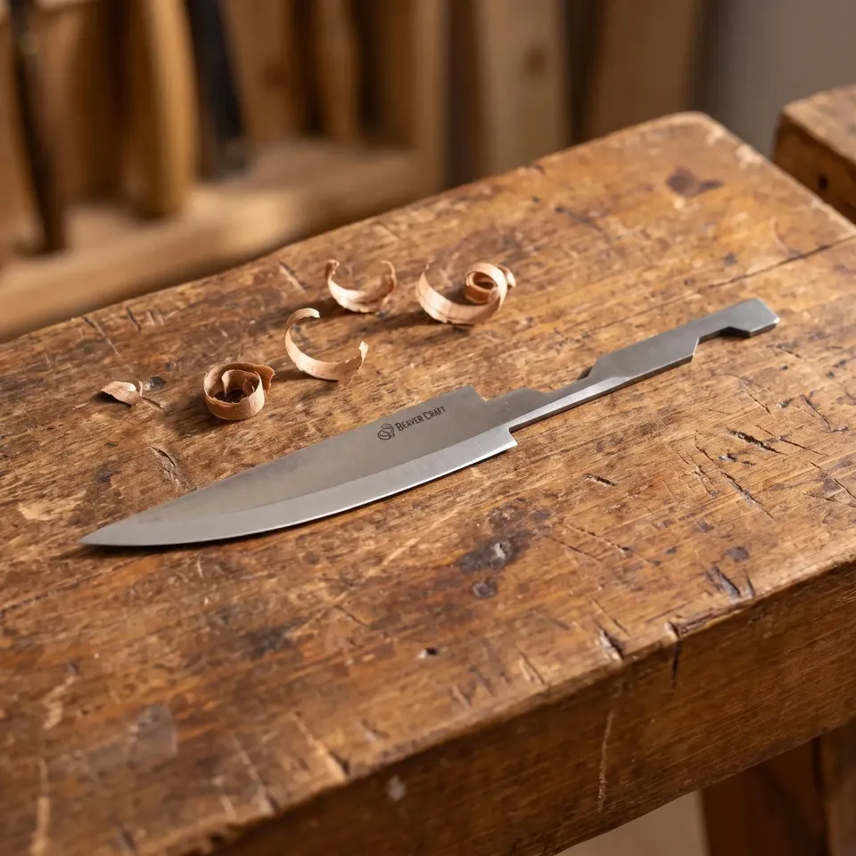BeaverCraft C4 snittekniv reserveklinge kulstofstål