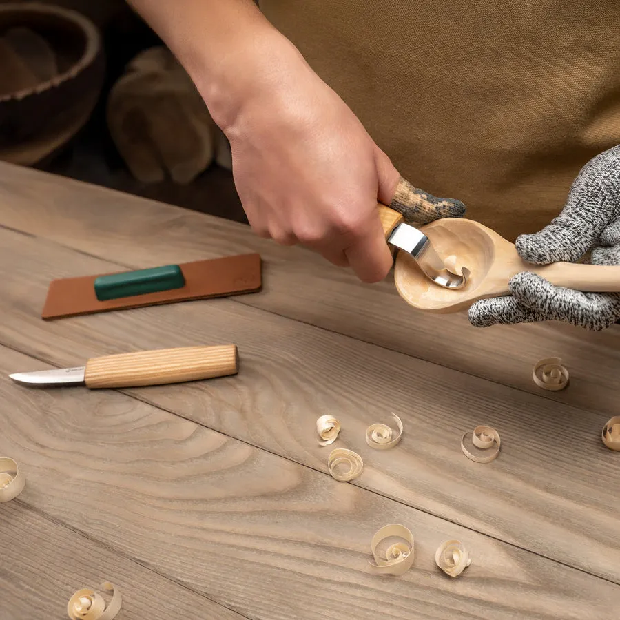 BeaverCraft kuksa snitsæt 3 dele kanvasrulle