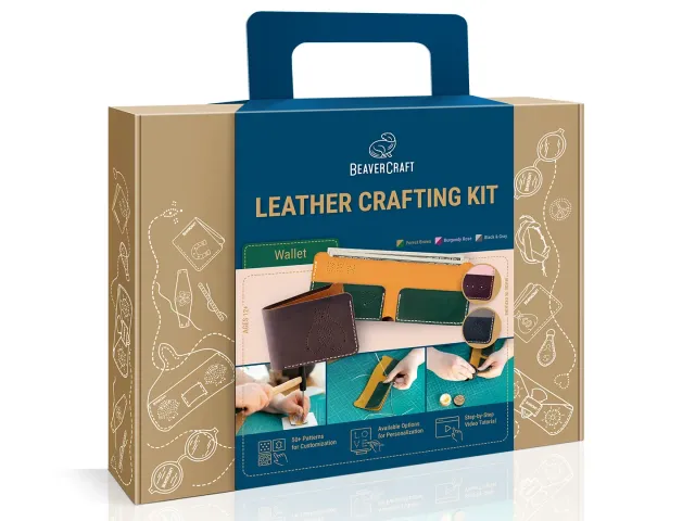 BeaverCraft Wallet lædersæt pung Forest Brown