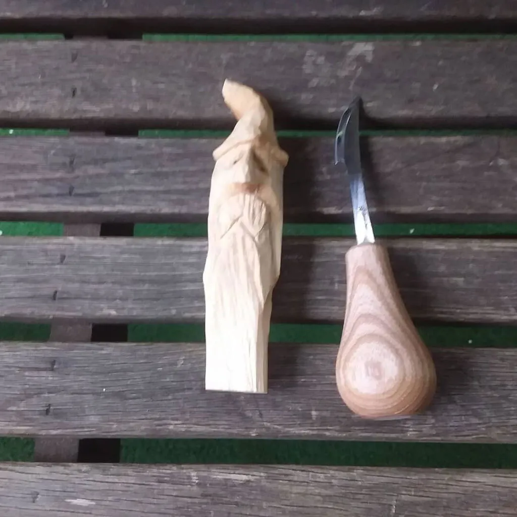BeaverCraft C17P snittekniv palmegreb kulstofstål buet