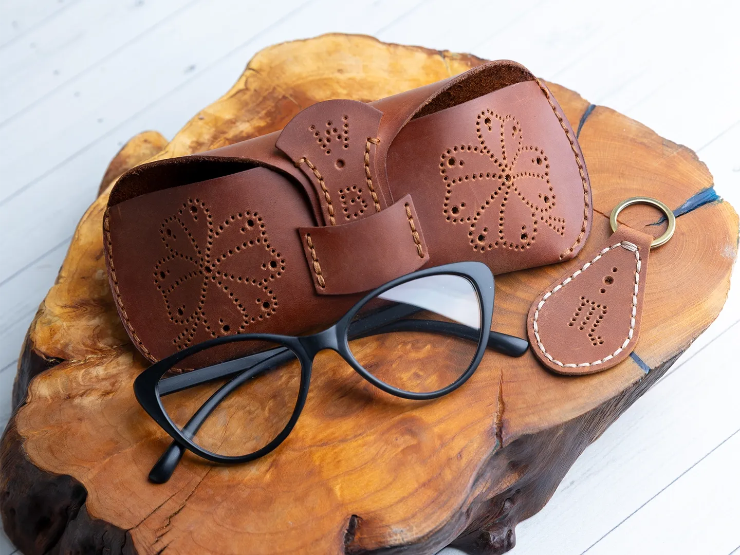 BeaverCraft Glasses Case læderkit brilleetui komplet DIY-sæt