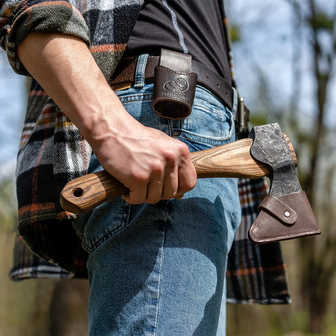 BeaverCraft AX1 snitteøkse bushcraftøkse med skede